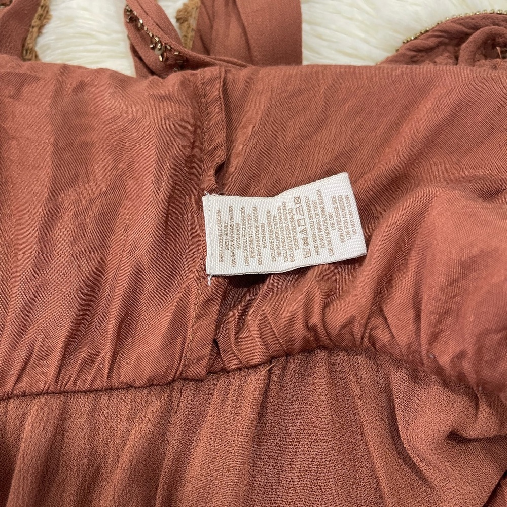 Free People Rust Embellished Halter Blouse - Picture 9 of 13